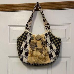 Elegant Patchwork Women's Shoulder Bag